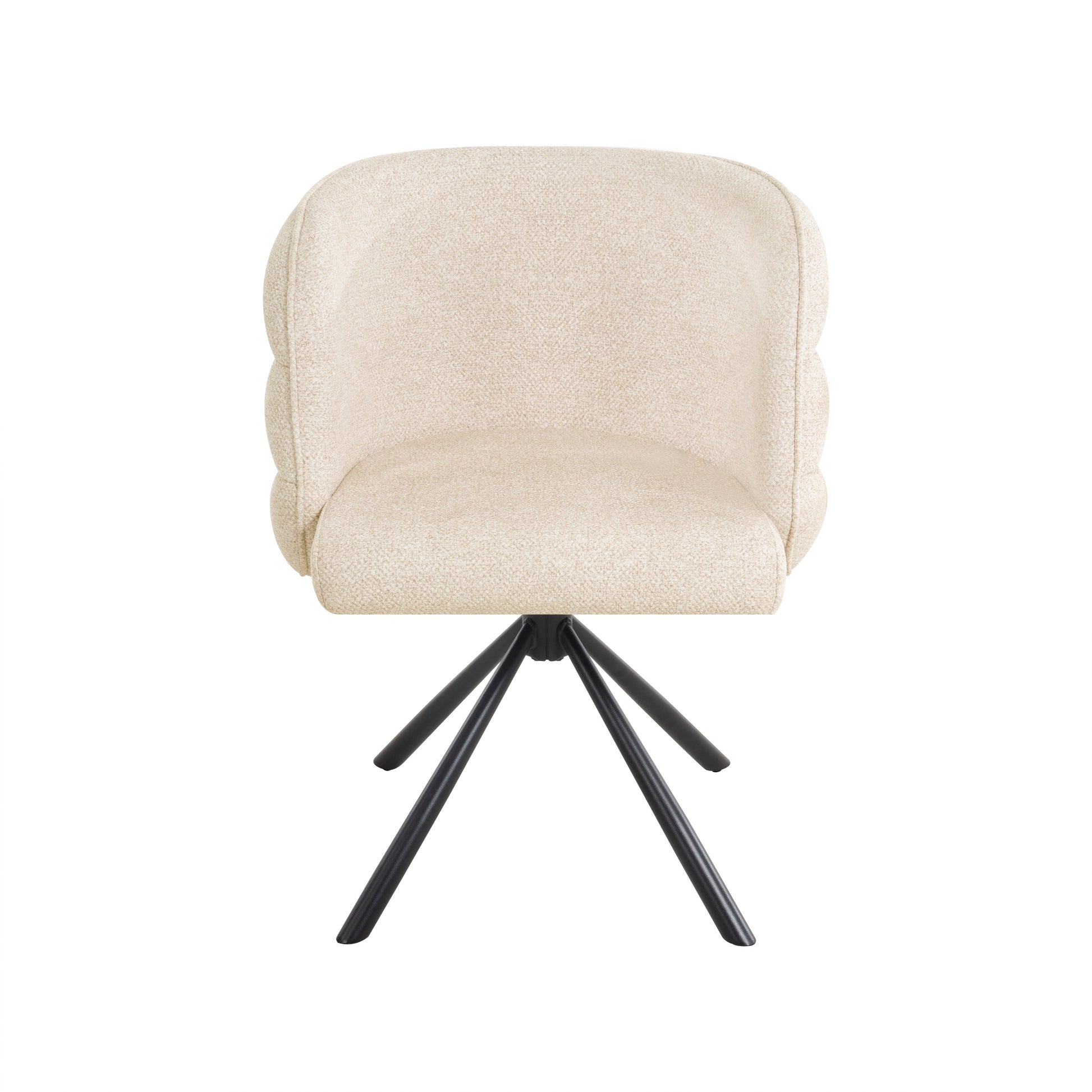 270° Swivel Home Office Desk Chairs Set of 2 Beige Streamdale Furniture