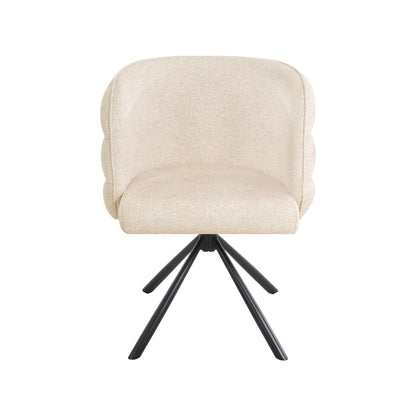 270° Swivel Home Office Desk Chairs Set of 2 Beige Streamdale Furniture