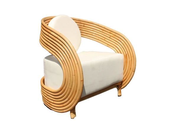 Madrid Rattan Upholstered Arm Chair - Fluent Trends