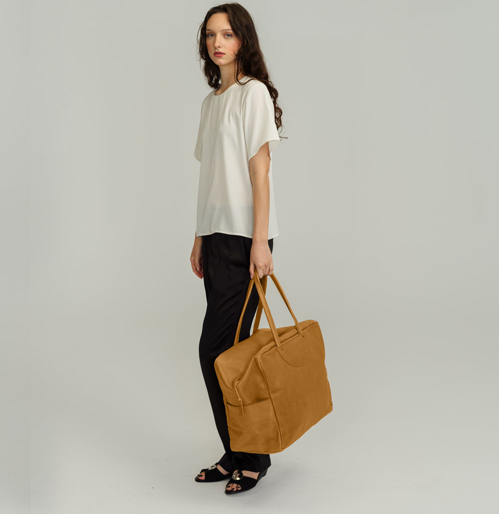 Bonnell Travel Bag | Natural Leather