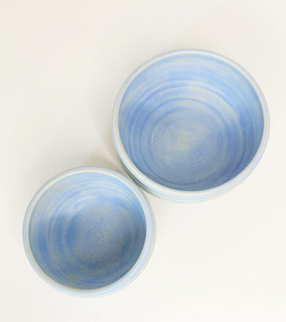 HUNNY BOWLS BLU (Set of two. Assorted sizes)