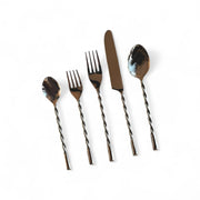 Ava Silver Flatware 20-Piece Set - Fluent Trends Flatware Set