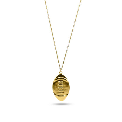 14k Gold-Filled Football Charm Necklace - Dainty Game Day Jewelry for Her