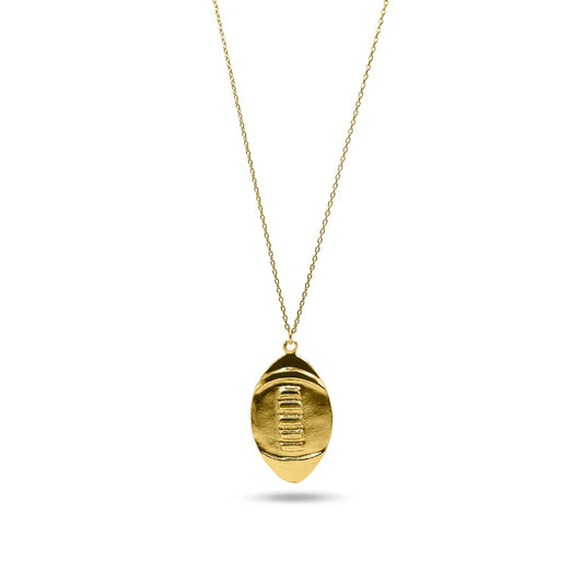 14k Gold-Filled Football Charm Necklace - Dainty Game Day Jewelry for Her