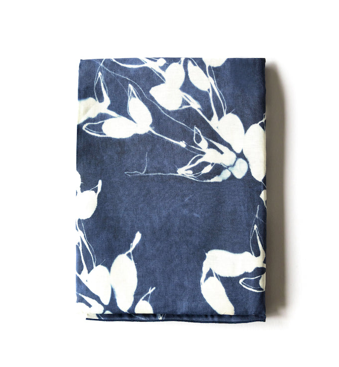 Porto Print in Indigo Tablecloth