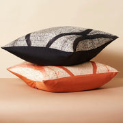 Arc Coral Hand Crafted Shibori Print Mulberry Silk Pillow - Fluent Trends