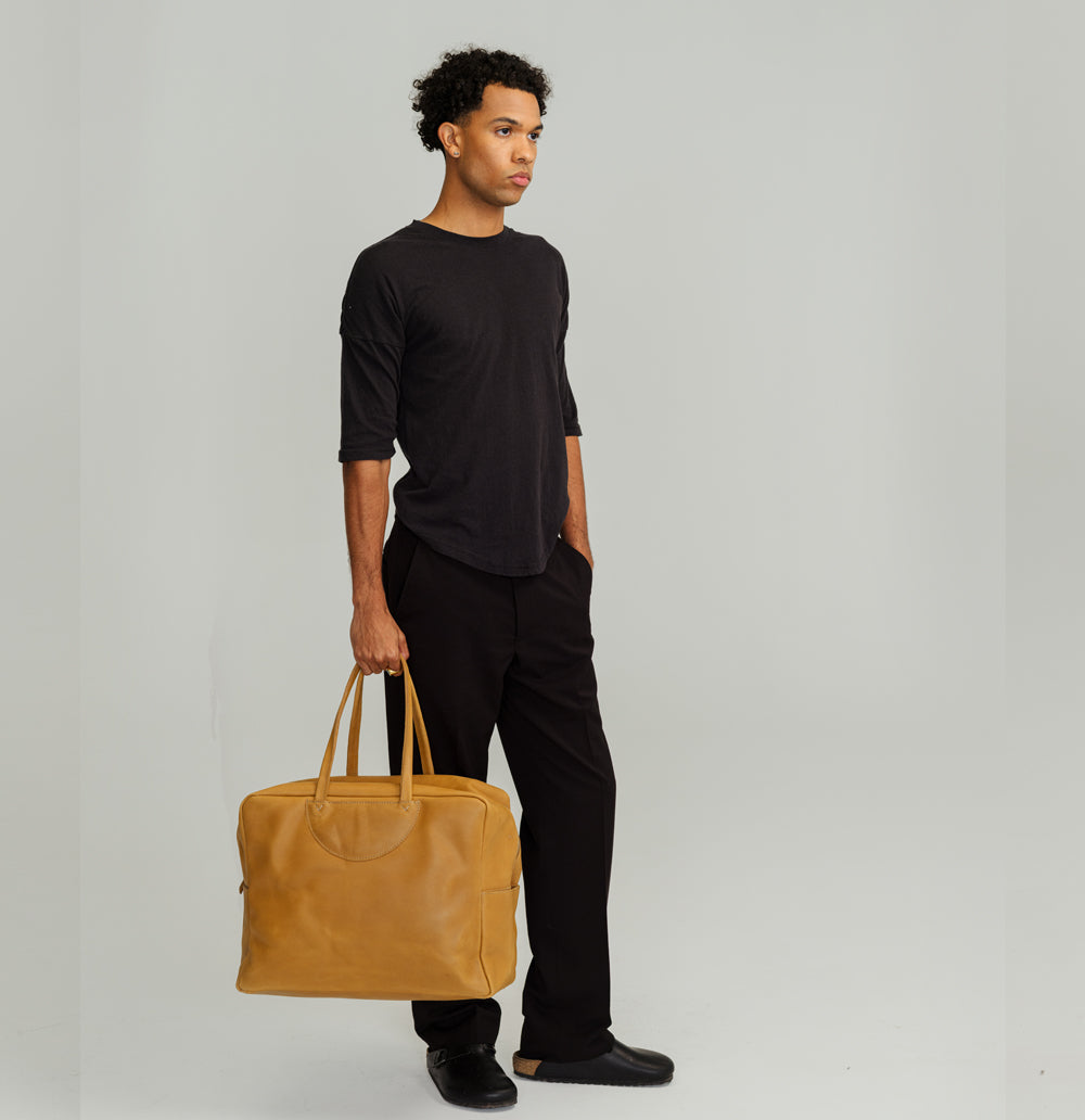 Bonnell Travel Bag | Natural Leather