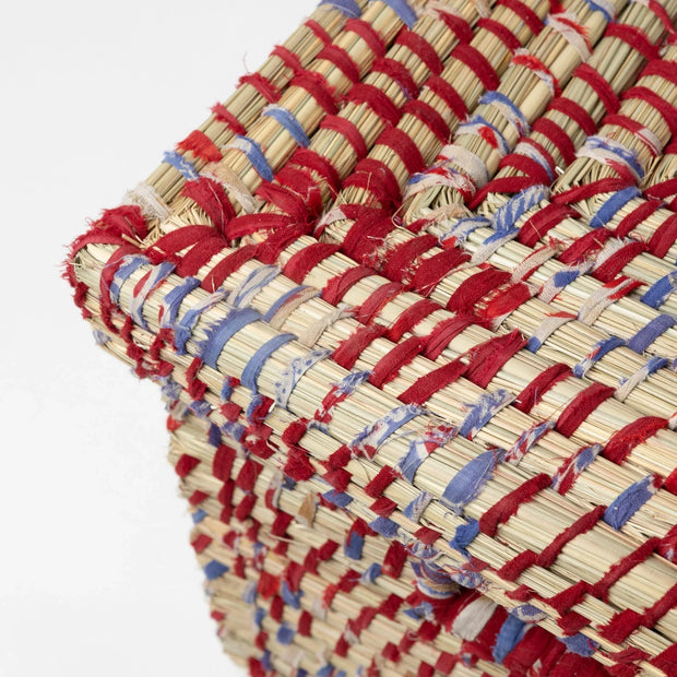 Lidded Sari Storage Basket 10.5H - Fluent Trends