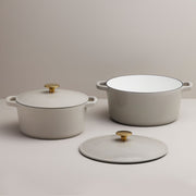 4-Piece Cast Iron Cookware Set - Fluent Trends Dutch Oven Cookware Set