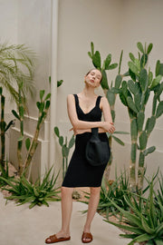 Mackenzie Knit Clutch in Black - Fluent Trends