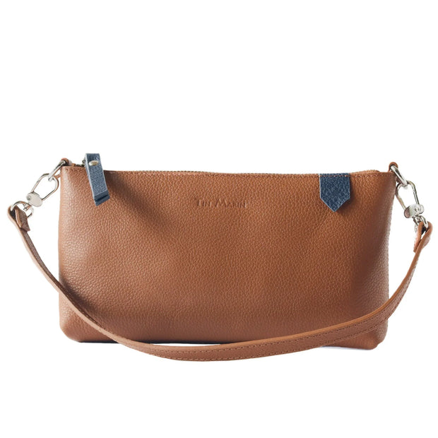 Elia Convertible Leather Bag – Clutch, Shoulder & Crossbody - Fluent Trends 