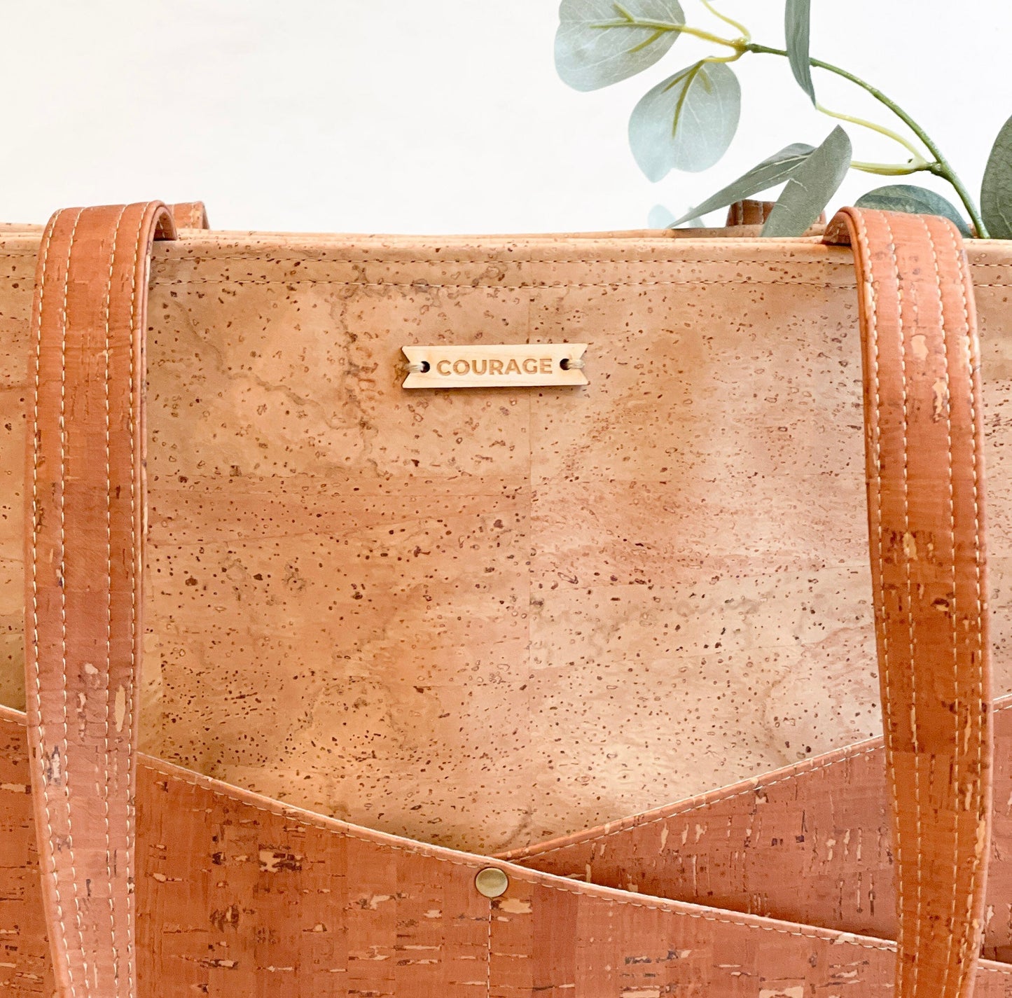 ADVOCATE zippered tote | SEPIA Carry Courage