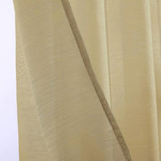 Gold Sheer Window Grommet Curtain Set - Fluent Trends