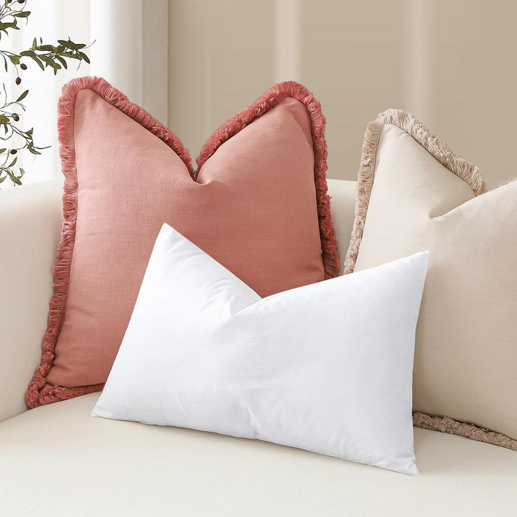 Duck Down & Fine Feather Throw Pillow Inserts - Fluent Trends