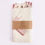 Kayseri Premium Tablecloth Set - Red - Fluent Trends Tablecloth & Napkin Set