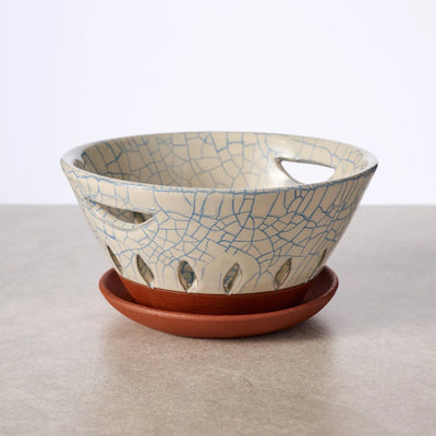 Ciya Blue Crackle Berry Bowl - Fluent Trends Bowls