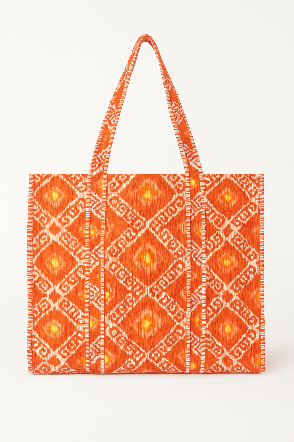 Orange Zig Zag Tote Erin Donahue Tice