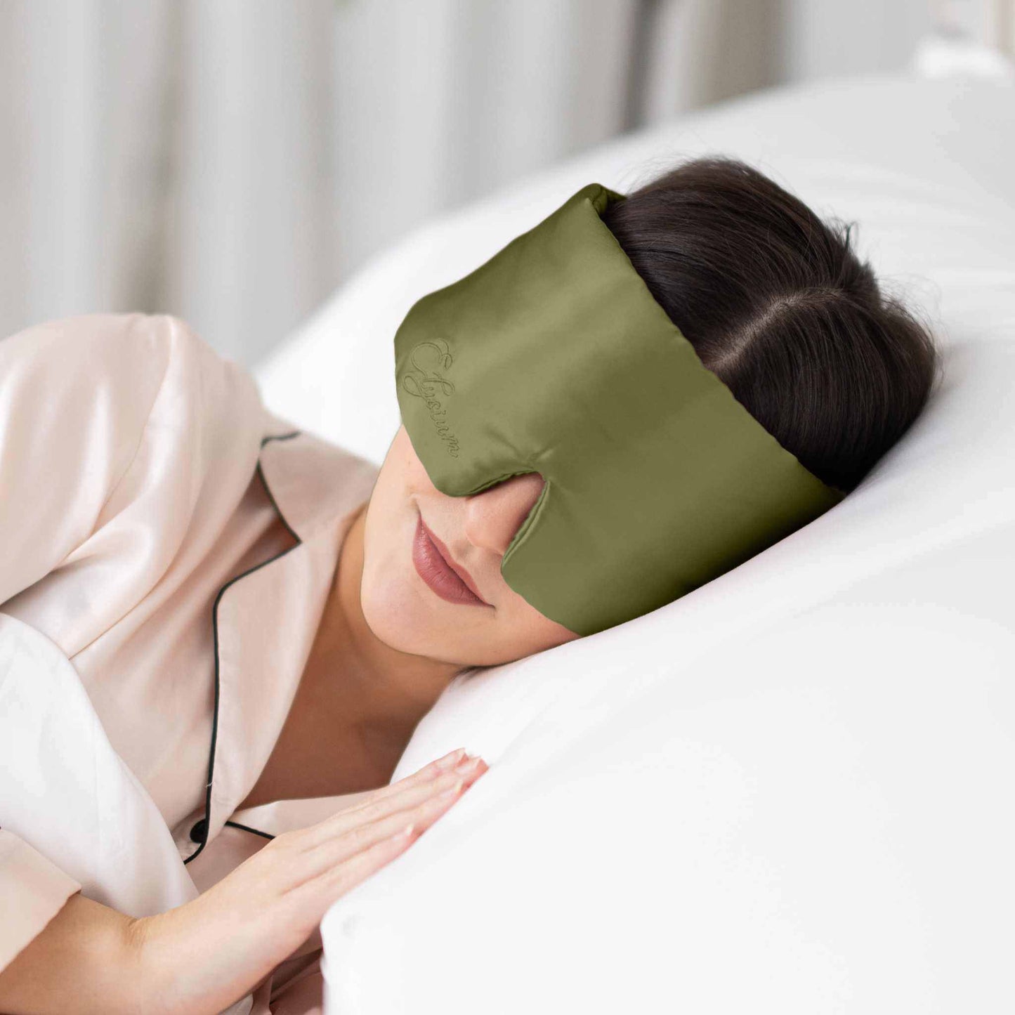 Silk Sleep Mask Greenleaf Linens