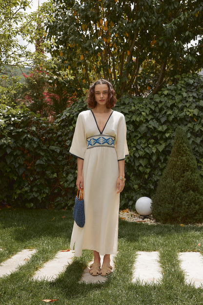 Embroidered Summer Dress Soléa