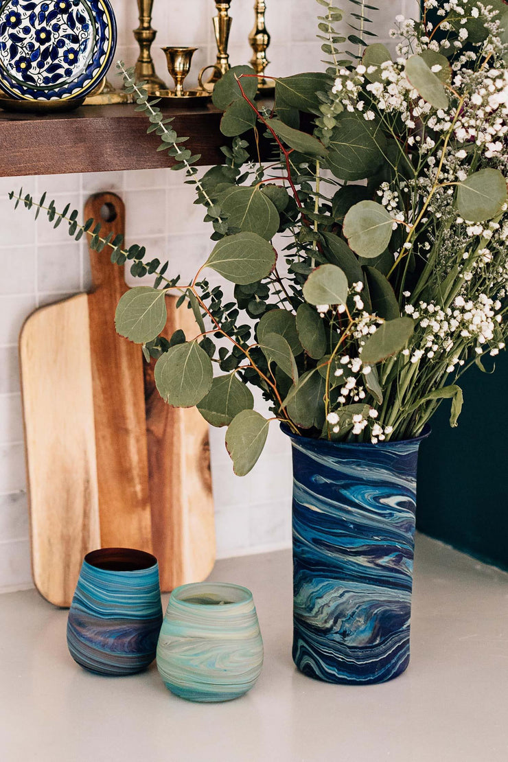Phoenician Glass Vase - Fluent Trends