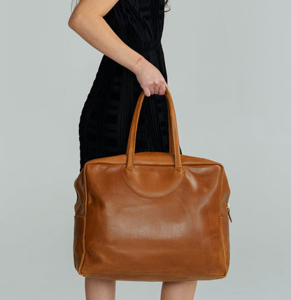 Bonnell Travel Bag | Natural Leather
