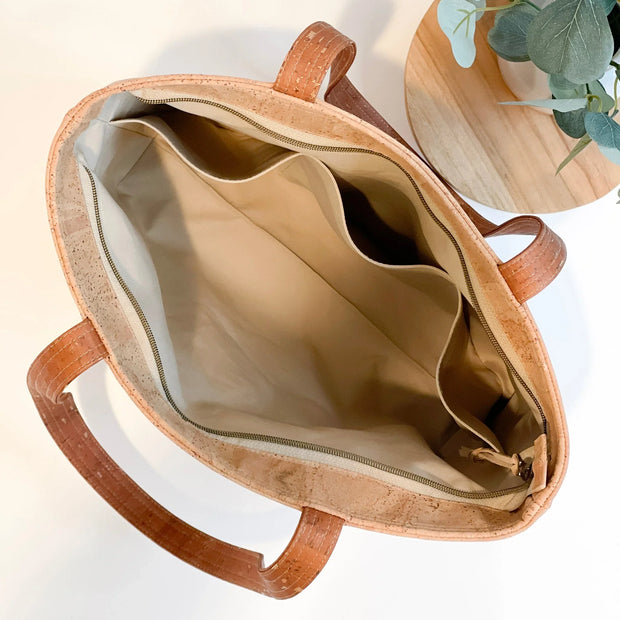 Advocate Zippered Tote | Sepia - Fluent Trends