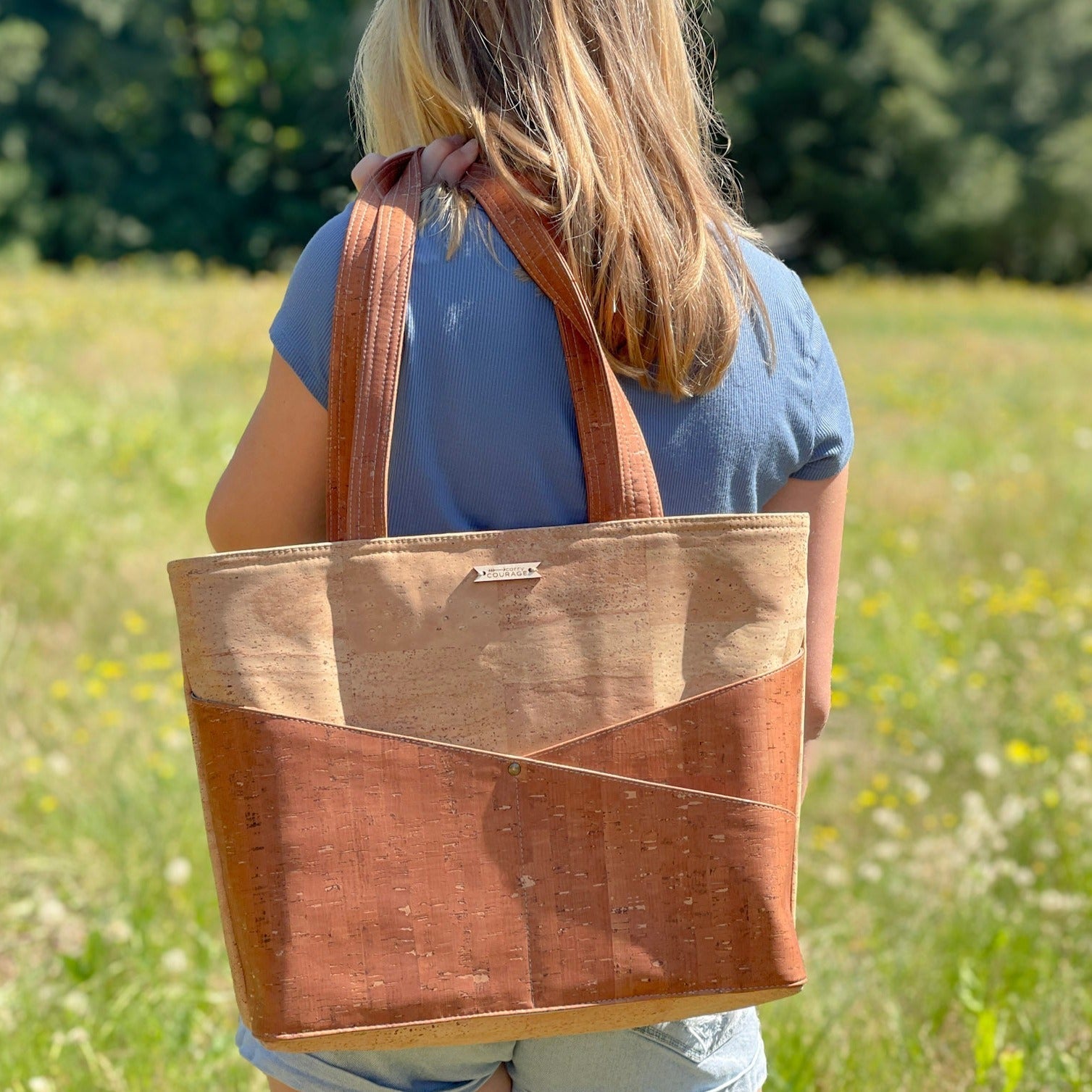 ADVOCATE zippered tote | SEPIA Carry Courage