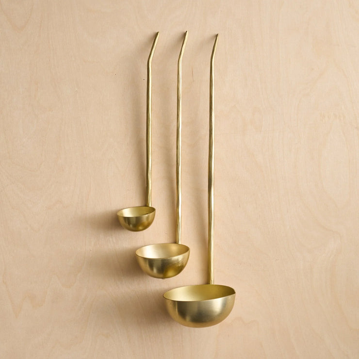 Forge Brass Ladles Assorted - Set of 3 - Fluent Trends