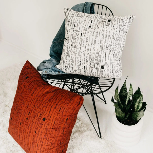 Capistrano in Dark Saffron 24" x 24" Pillow - Fluent Trends