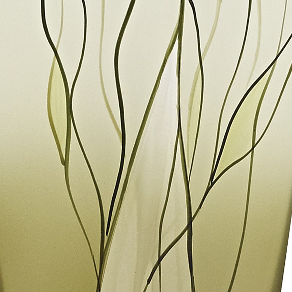 8" Green Cylinder Crystal Glass Table Vase - Fluent Trends Vases