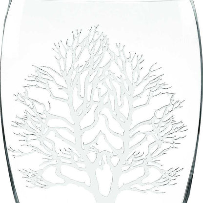 12" Clear Cylinder Lead Free Crystal Table Vase