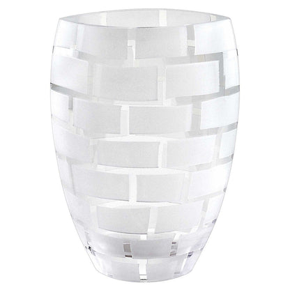 12" Clear Cylinder Lead Free Crystal Table Vase HomeRoots