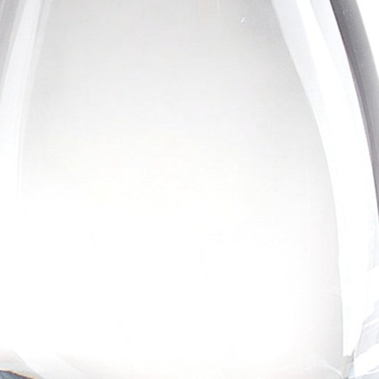 9" Clear Oval Lead Free Crystal Table Vase - Fluent Trends Vases