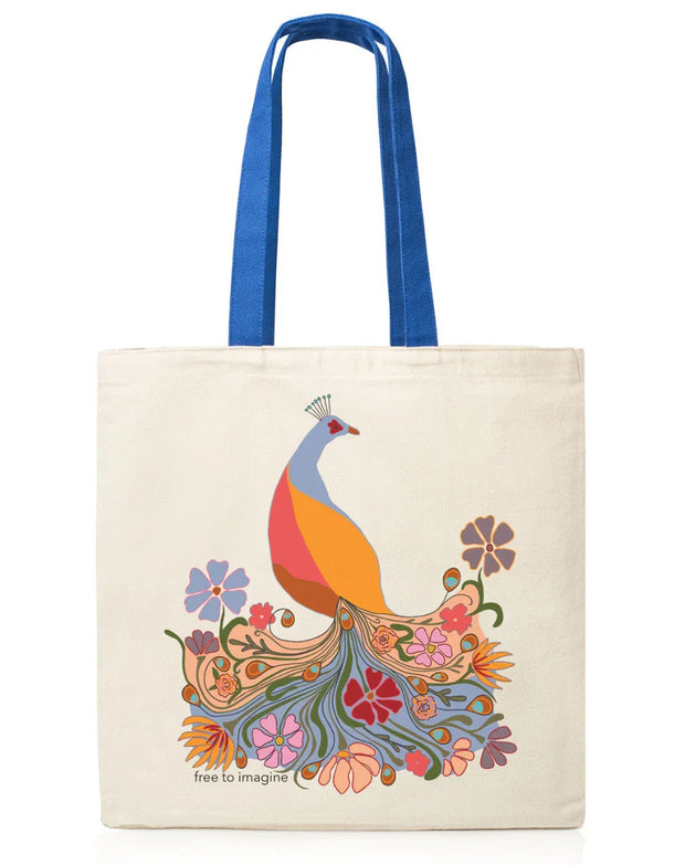 Organic Cotton Fair Trade Tote Bag with Pockets | Free to Imagine - Fluent Trends