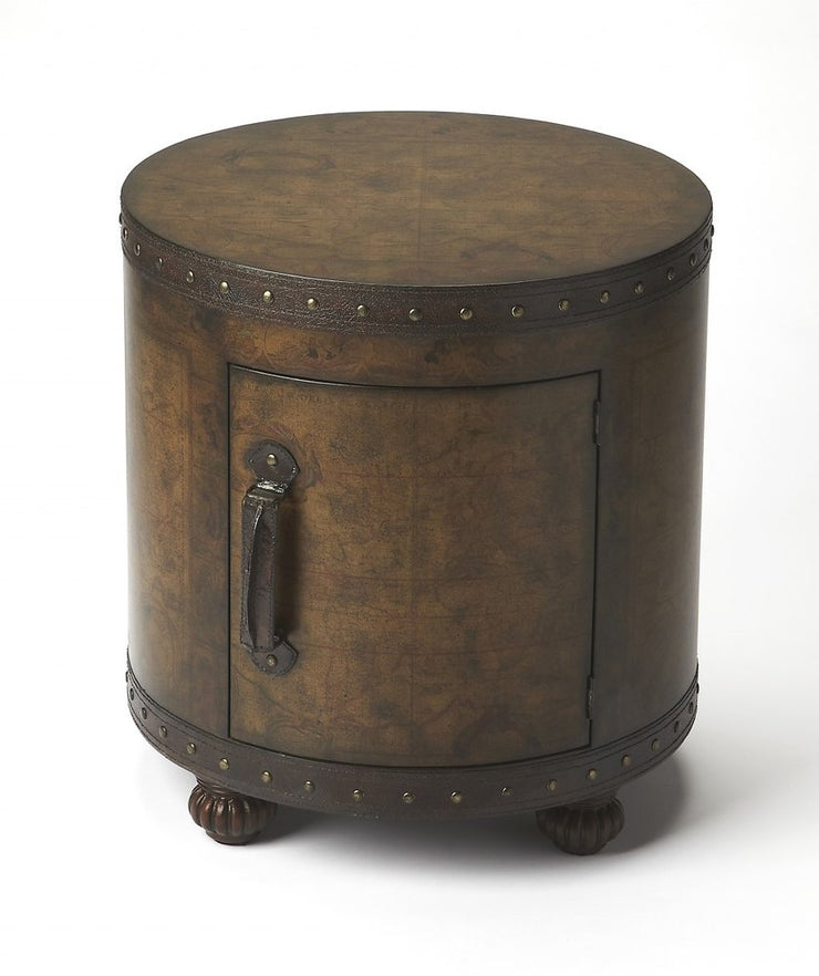 20" Brown Wood Round Coffee Table - Fluent Trends Coffee Tables