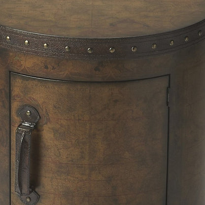 20" Brown Wood Round Coffee Table - Fluent Trends Coffee Tables