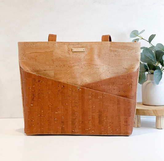 ADVOCATE zippered tote | SEPIA Carry Courage