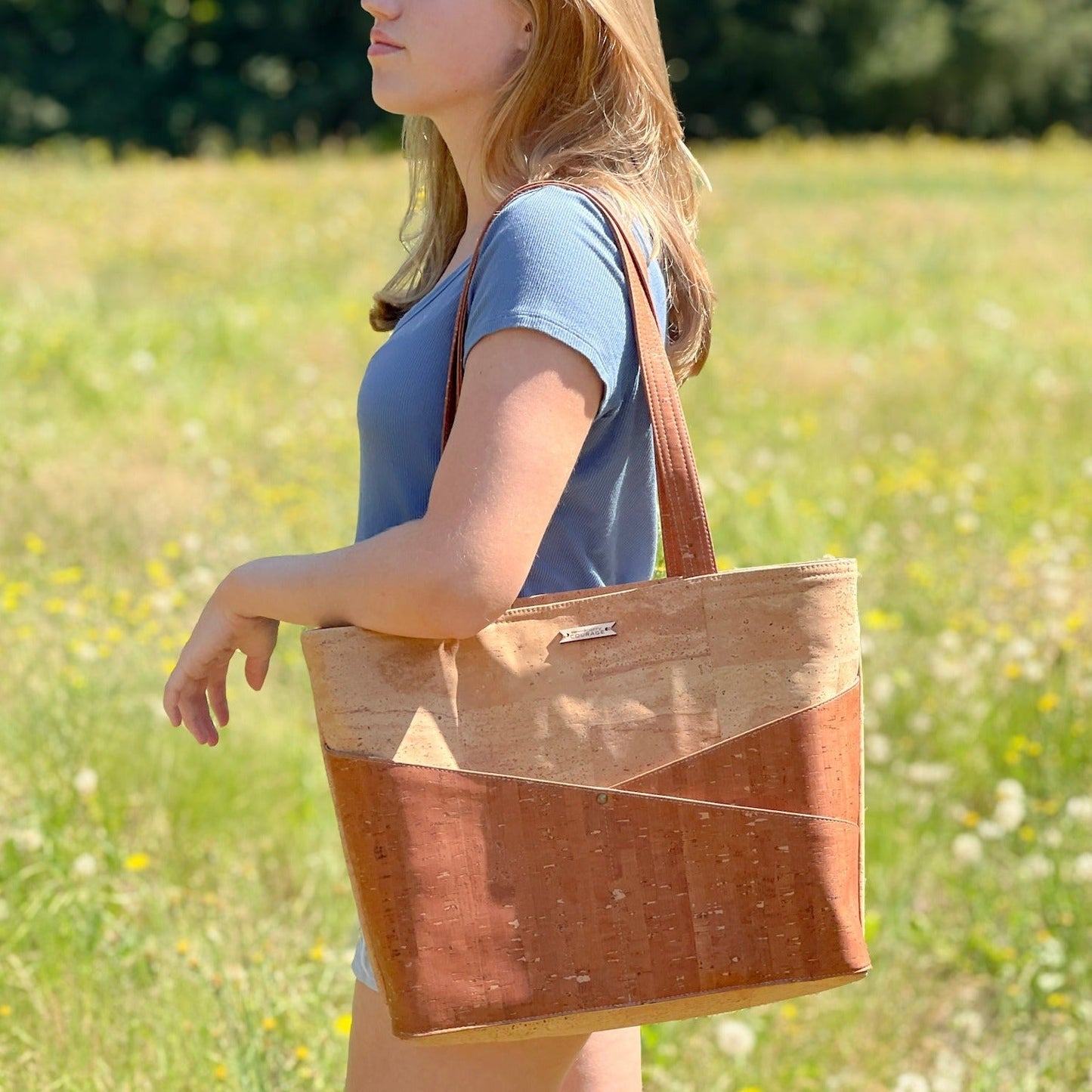 ADVOCATE zippered tote | SEPIA Carry Courage