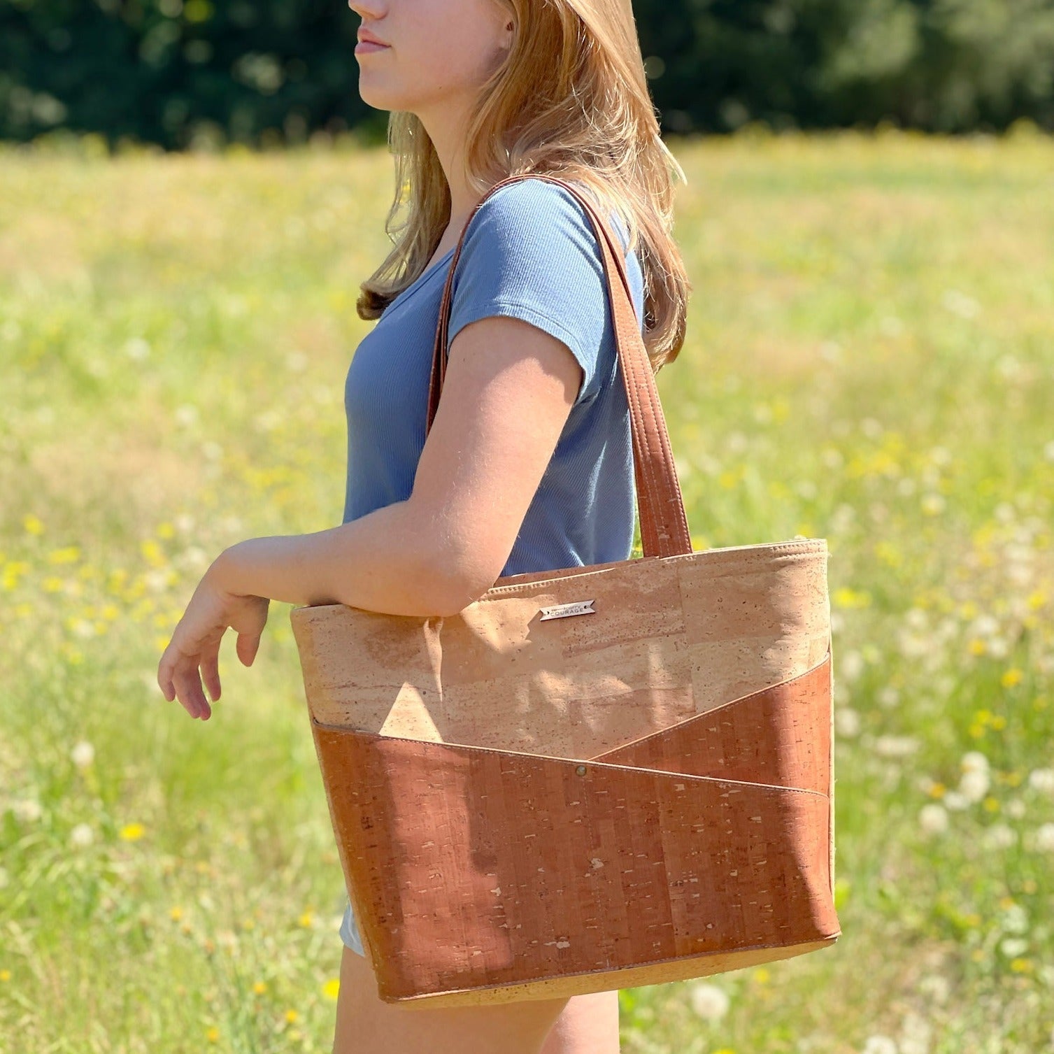 ADVOCATE zippered tote | SEPIA Carry Courage