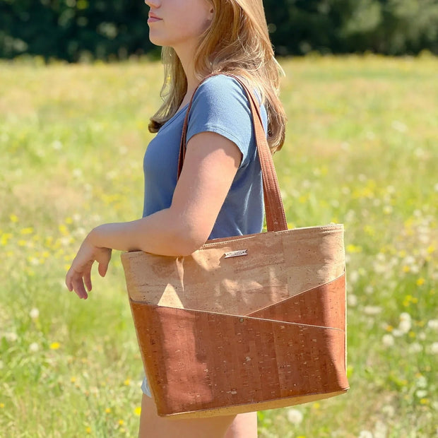 Advocate Zippered Tote | Sepia - Fluent Trends