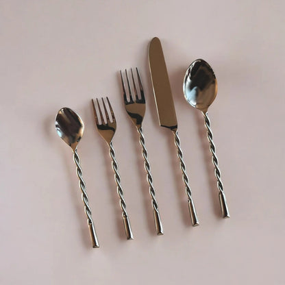 Ava Silver Flatware 20-Piece Set