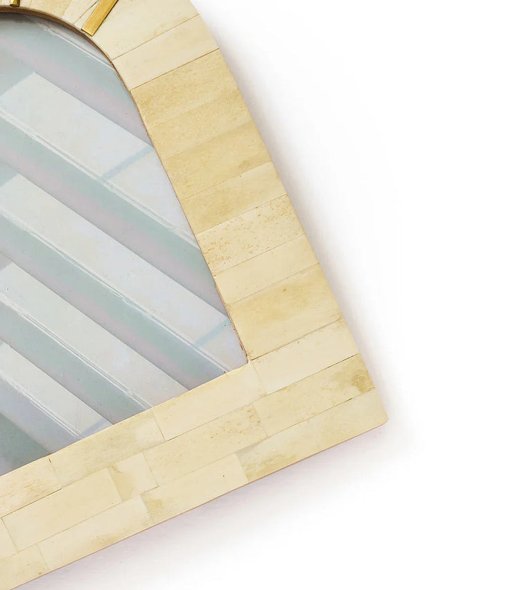 Mukhendu Arch 5x7 Cream Picture Frame - Handcrafted Bone - Fluent Trends