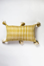 Antigua Pillow - Ochre Striped - Fluent Trends