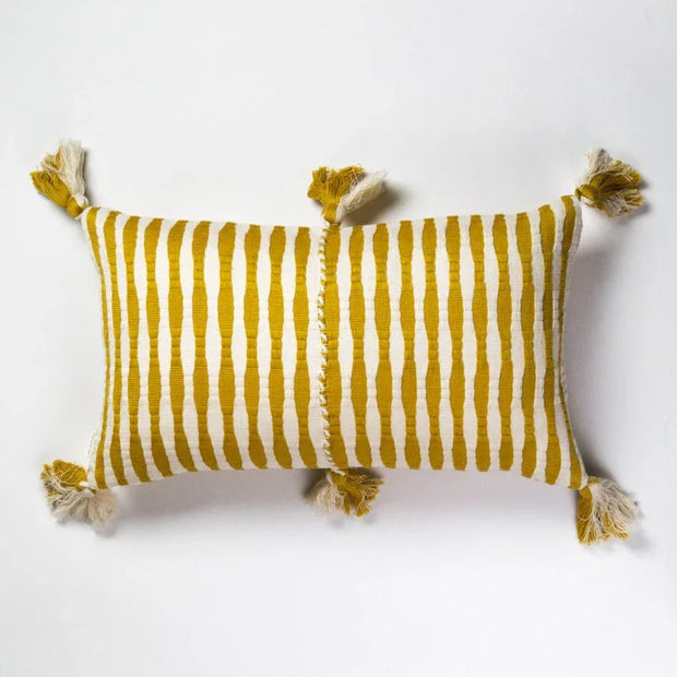 Antigua Pillow - Ochre Striped - Fluent Trends