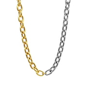 Blair Oval Chain Necklace - Gold-Plated Statement Jewelry - Fluent Trends