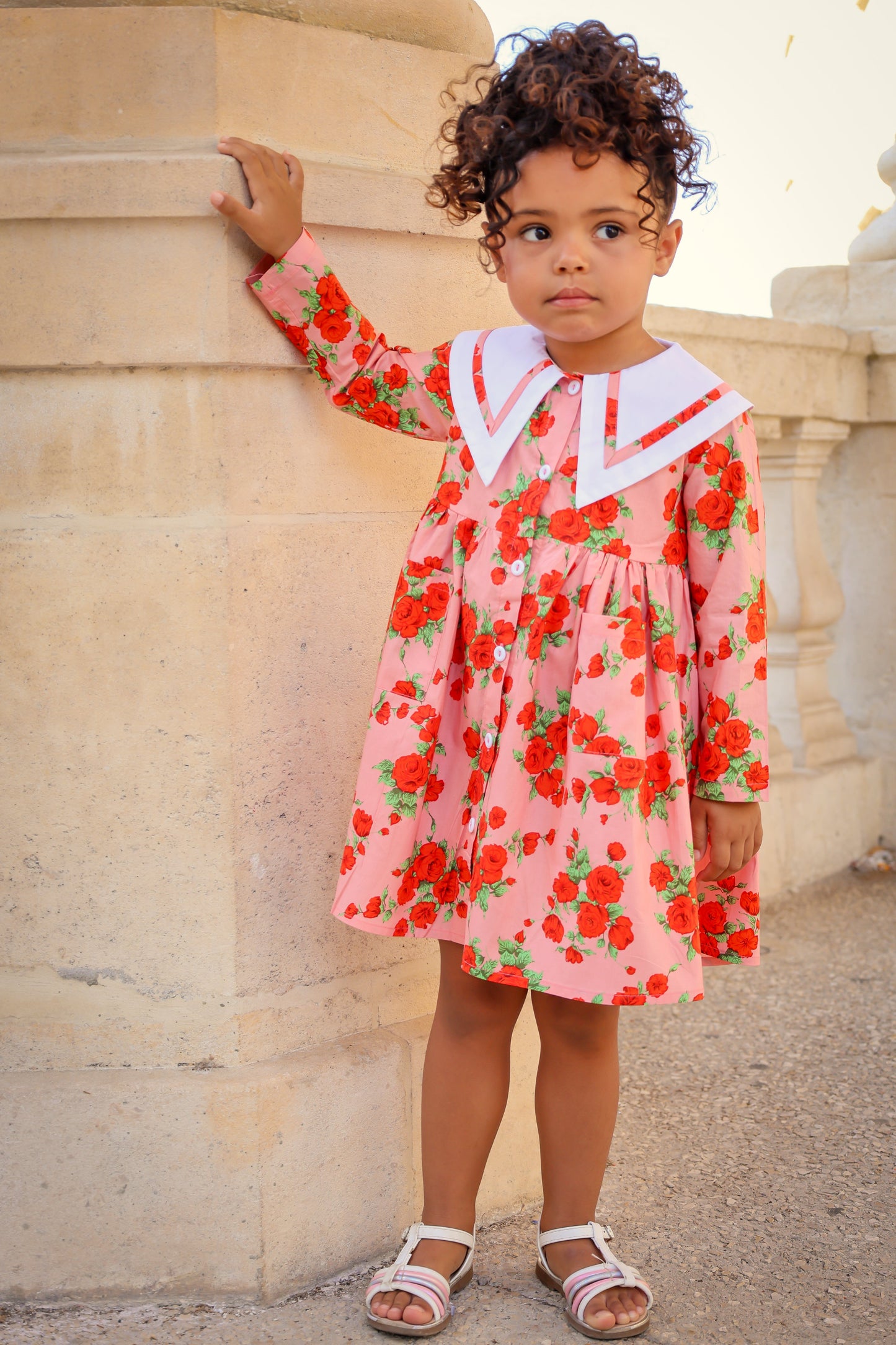Toddler | Girls | Garden Dress | Vintage Rose