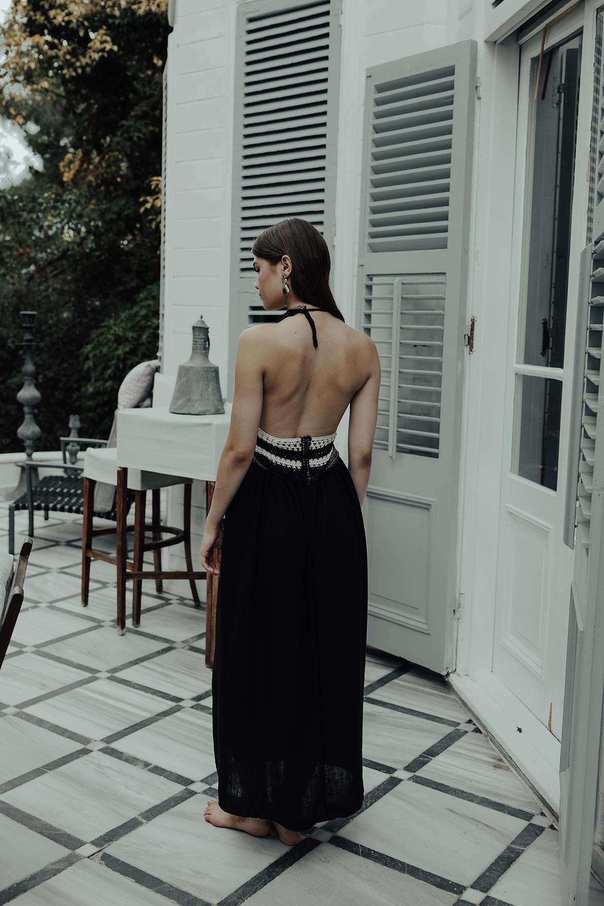 Rey Lace Dress — Black Soléa