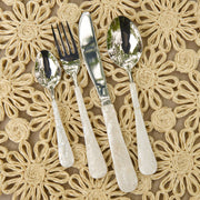 Mother Of Pearl Flatware, Set of 4 - Fluent Trends Flatware Set