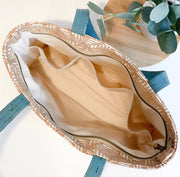 Advocate Zippered Tote | Aquamarine - Fluent Trends