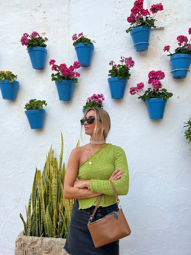 Elia Convertible Leather Bag – Clutch, Shoulder & Crossbody - Fluent Trends 